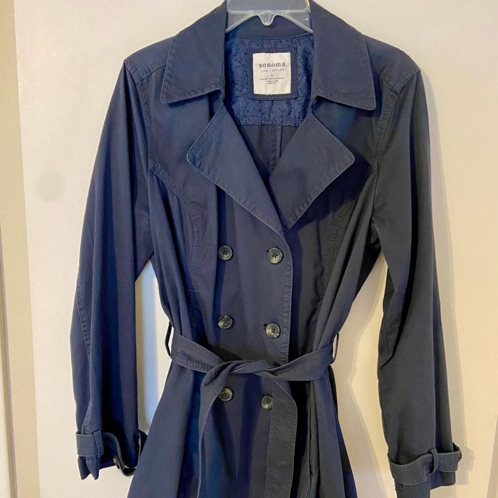 Sonoma Life and Style Belted Jacket, size L